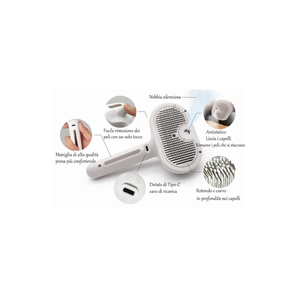 FurEase™ – Spazzola Rimuovi Pelo per Cani e Gatti