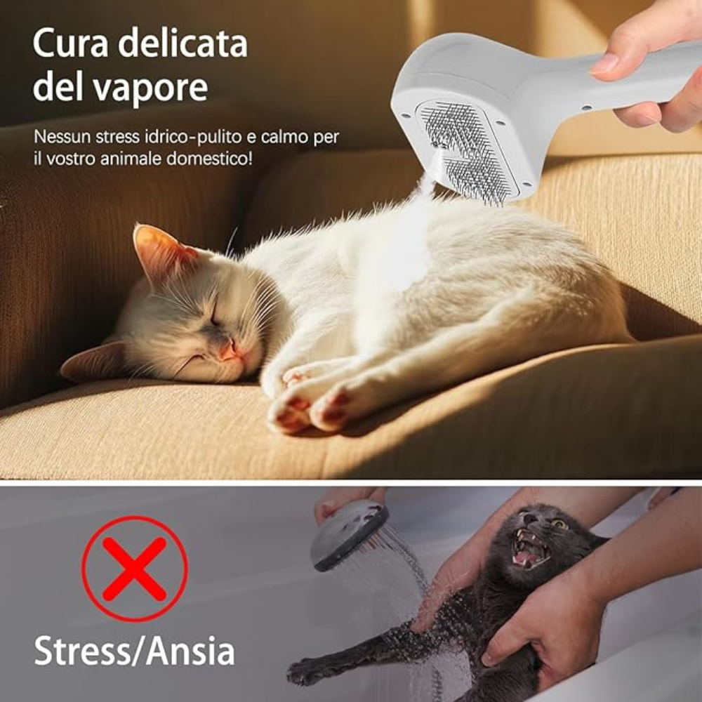 FurEase™ – Spazzola Rimuovi Pelo per Cani e Gatti