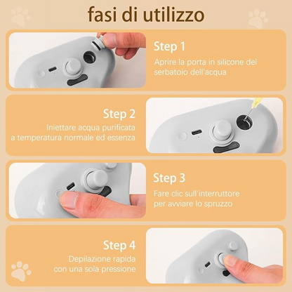 FurEase™ – Spazzola Rimuovi Pelo per Cani e Gatti